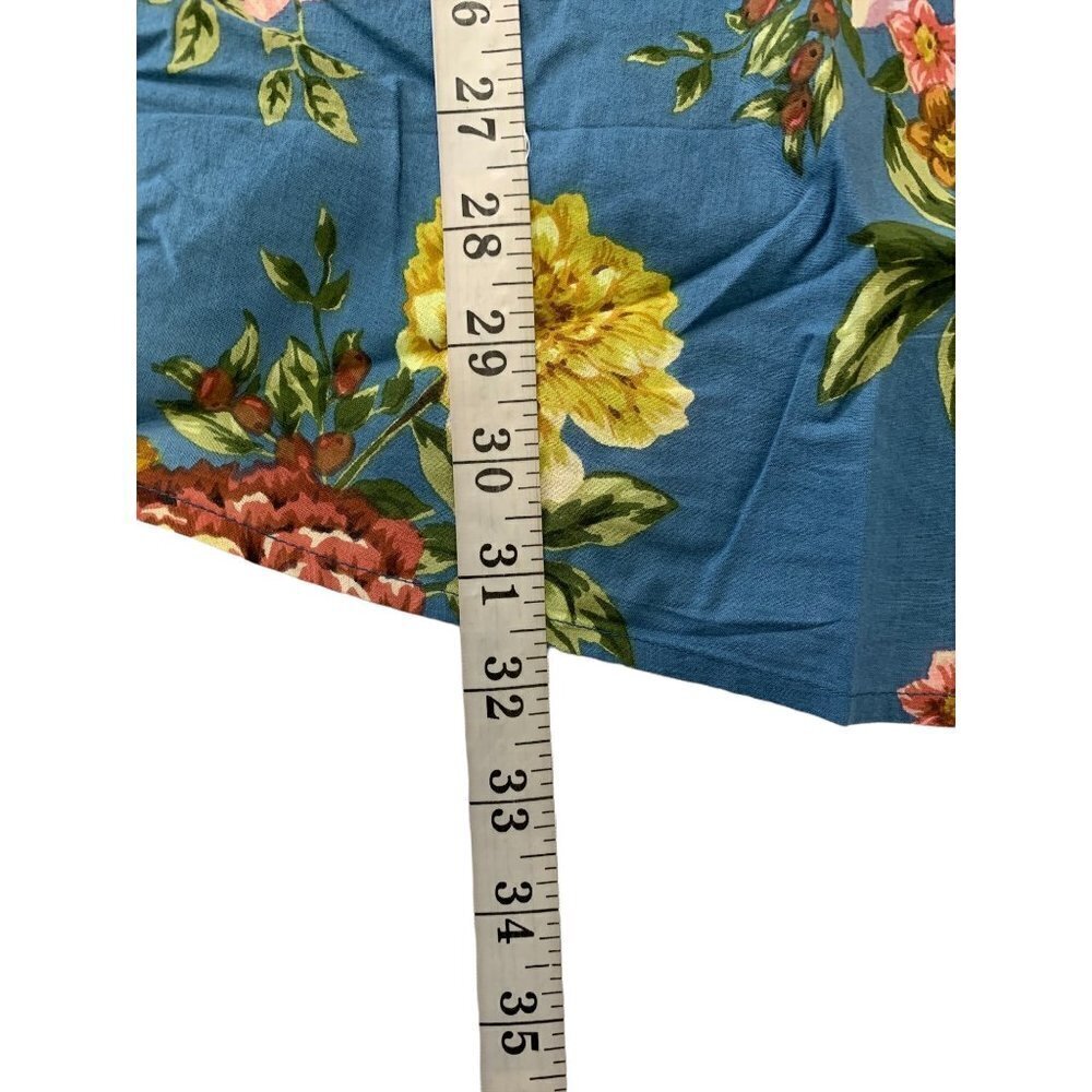 Denim 24/7 Women's Pastel Blue Floral Top - Picture 6 of 6